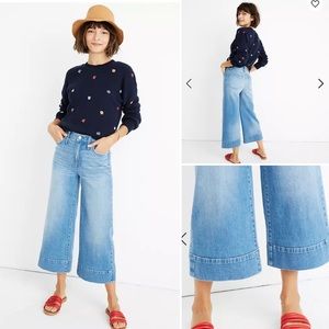 Madewell Jeans wide Leg Crop 28 Delancey